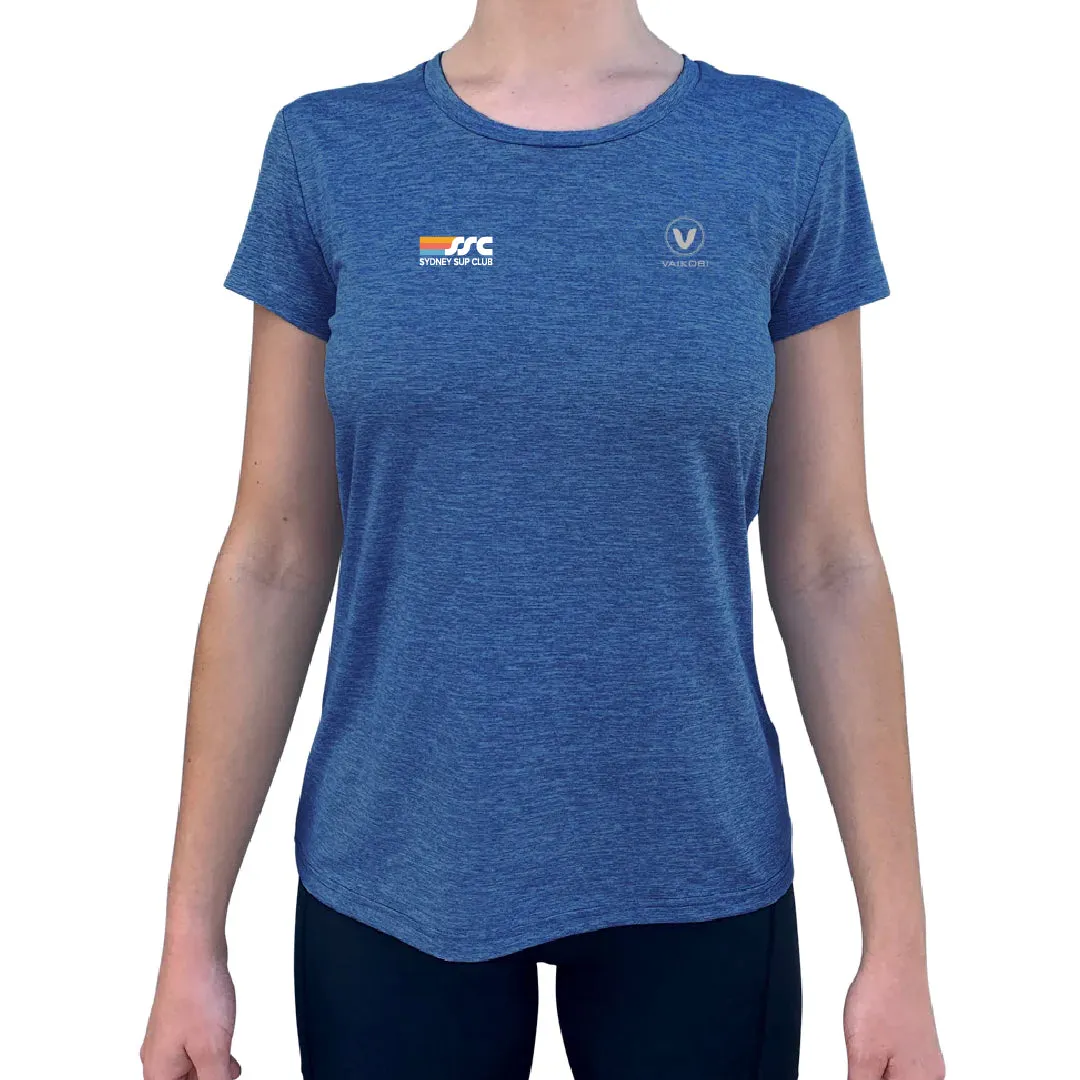 SYDNEY SUP CLUB - Women's UV Performance Tech Tee - Ocean Blue - CUSTOM