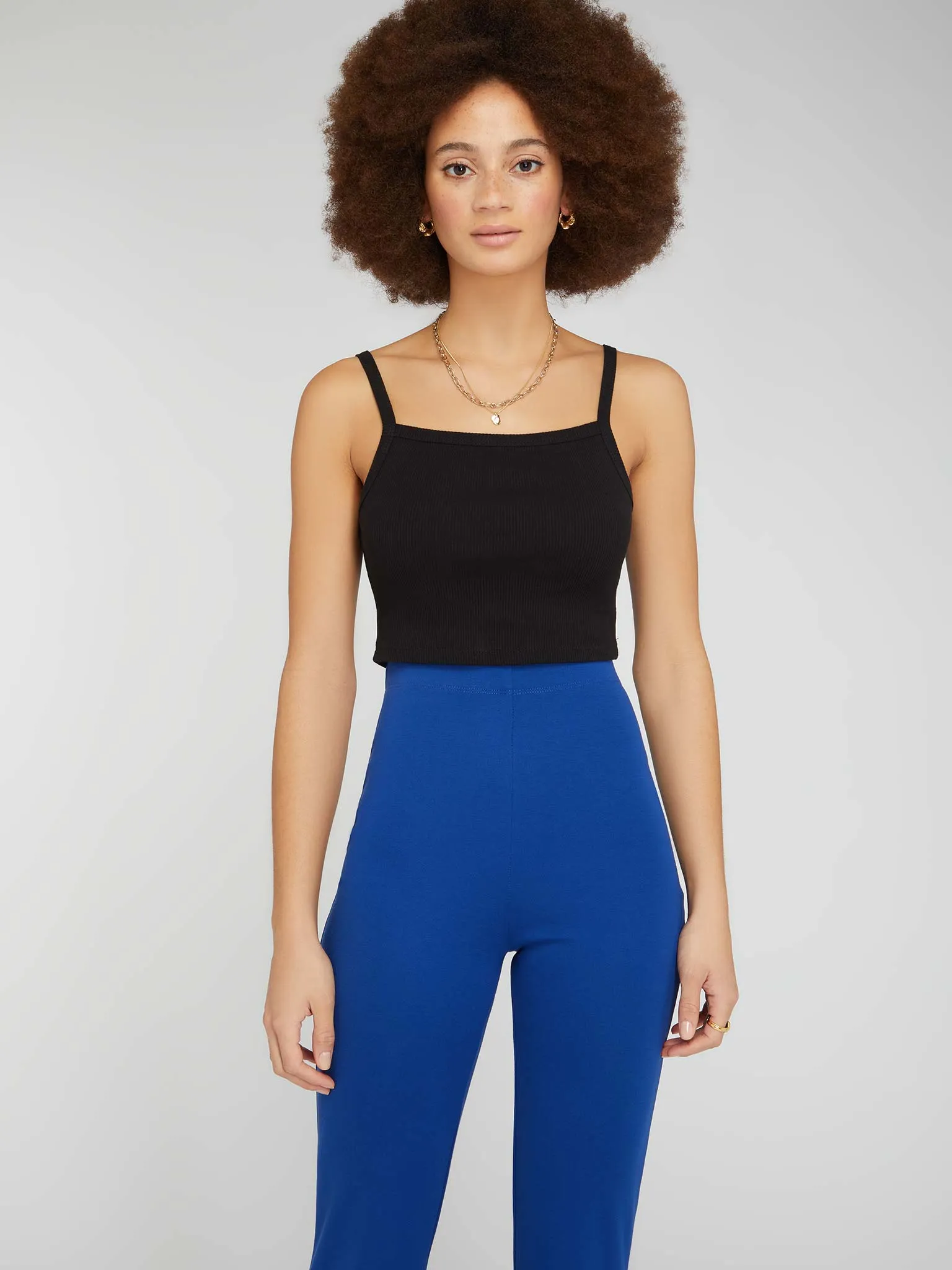 Thallo Flare Trousers in Blue