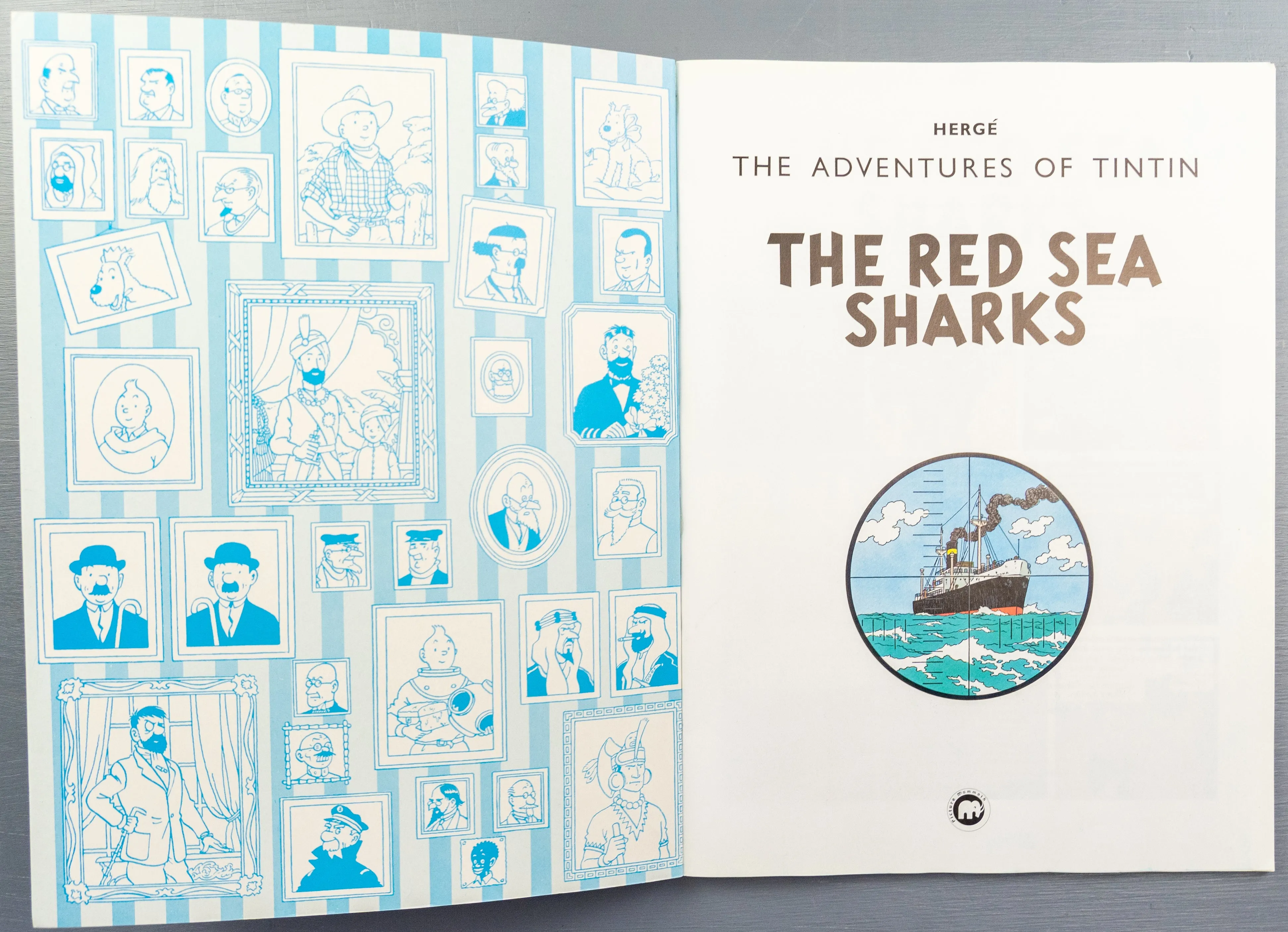 The Red Sea Sharks - Tintin Mammoth UK Paperback Edition Book 1990s