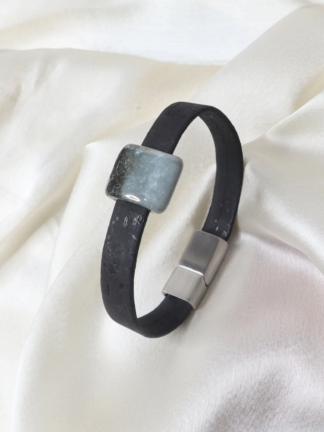 The Rock Ceramic and Cork Wristband