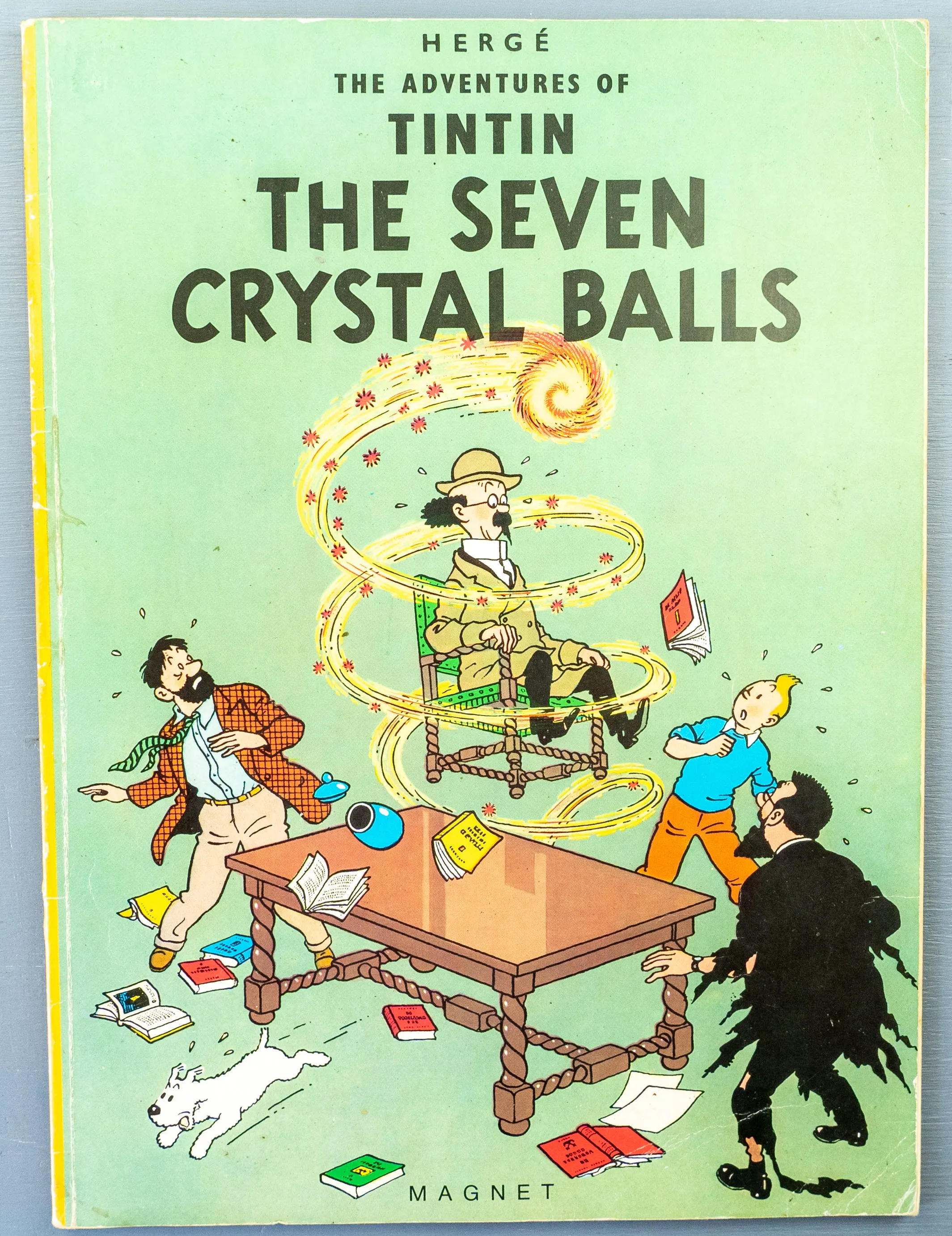 The Seven Crystal Balls - Tintin Magnet UK Paperback Edition Book 1980s