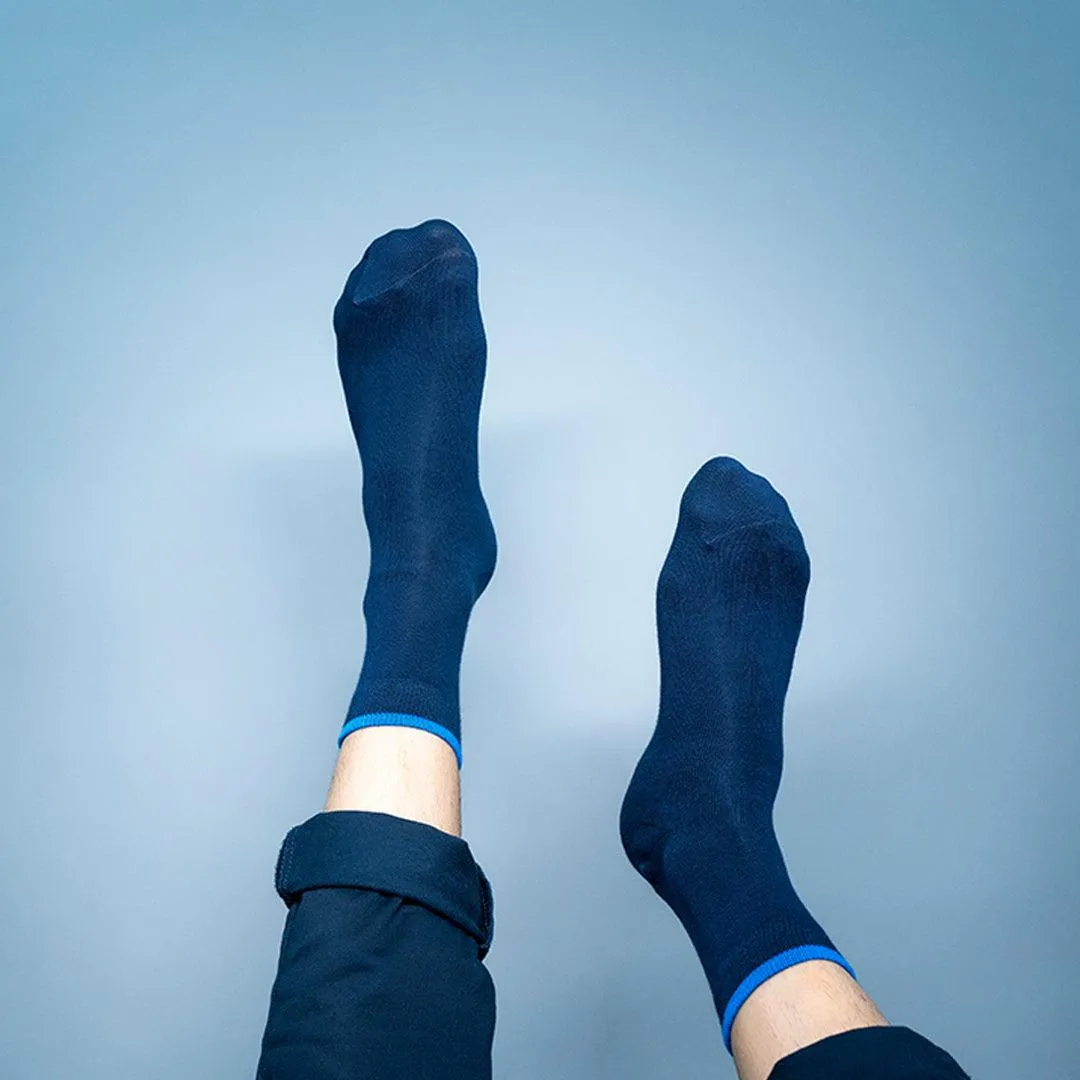 Tipped to Perfection - Classic Navy with Blue Tip Socks