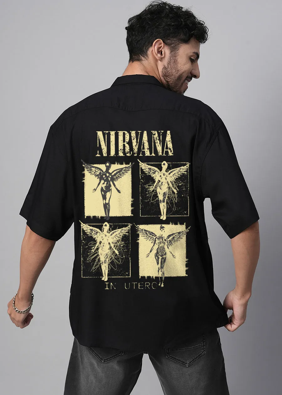 Vintage Nirvana Mens Fluidic Oversized Shirt